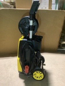 lot 40 image: STANLEY 1,900 PSI 1.4 GPM Electric Pressure Washer 20 ft. Hose with Storage Reel, Detergent Tank, Spray Gun, 2 Nozzles SEE PICS