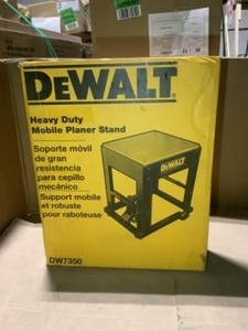 lot 43 image: DEWALT MOBILE THICKNESS PLANER STAND. (NEW OPEN BOX)