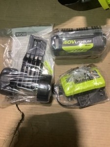 lot 49 image: RYOBI 40-Volt Lithium-Ion Cordless Leaf VacuumMulcher with 4.0 Ah Battery and Charger Included