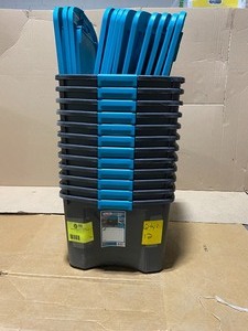 lot 10 image: (PACK OF 12) STERILITE 18 GAL. LATCH AND CARRY STORAGE BIN