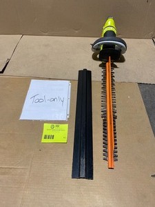 lot 12 image: RYBI ONE 22 IN. 18 -VOLT LITHIUM-ION CORDLESS BATTERY HEDGE TRIMMER (TOOL ONLY)