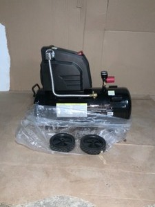 lot 58 image: HUSKY 8G 150 PSI Hotdog Air Compressor OPENBOX COMPLETE SEE PICS