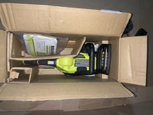 lot 66 image: Ryobi ONE 12 in. 18-Volt Brushless Lithium-Ion Electric Cordless Chainsaw 4.0 Ah Battery and Charger Included