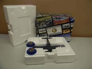 lot 4 image: THE FRANKLIN MINT PRECISION MODELS F-4U CORSAIR VMF-214 - Maj. Boyington - 148 Air Power Series Diecast Model, Major Gregory Pappy Boyington, Black Sheep Squadron, USMC - NEW IN BOX - SEE PICTURES