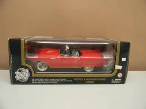 lot 23 image: ROAD TOUGH  - 1955 FORD THUNDERBIRD - 118 SCALE DIE-CAST - AWESOME - NEW IN BOX - SEE PICTURES