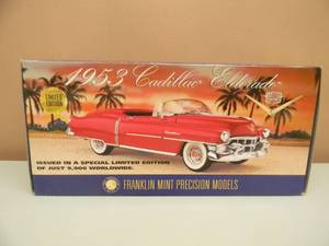 lot 30 image: THE FRANKLIN MINT THE 1953 CADILLAC ELDORADO - 124 SCALE - AWESOME - NEW IN BOX - SEE PICTURES