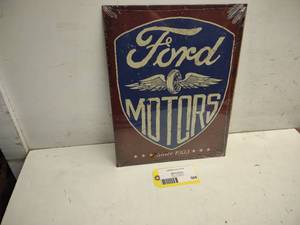lot 569 image: Ford Tin Sign, 12.5x16...