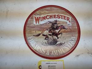 lot 591 image: Winchester Tin Sign, 12...