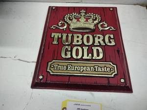 lot 524 image: Tuborg Gold Sign, Poly...