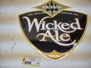lot 519 image: Petes Wicked Ale Aluminum Sign, 27...