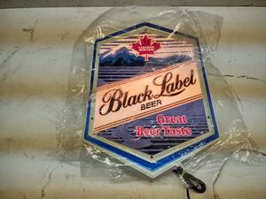 lot 514 image: Black Label Lighted Sign...