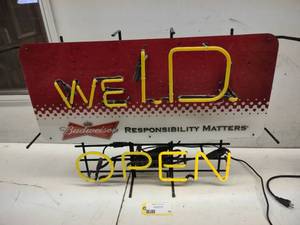 lot 36 image: Budweiser We ID Open, Broken Tube...