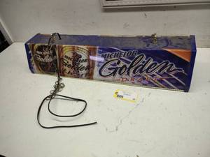 lot 22 image: Michelob Golden Draft Pool Table Li...