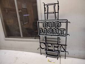 lot 104 image: Bud Light Open, LED, New, No Power ...