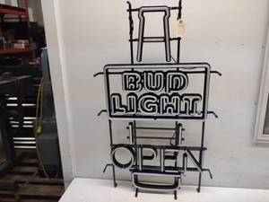 lot 105 image: Bud Light Open, LED, New, No Power ...