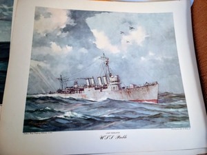lot 14 image: Variety of Vintage NauticalNavy Prints