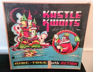 lot 118 image: Vintage Kastle Kwoits Ring Toss Game