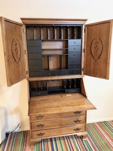 lot 67 image: Vintage Secretary Desk