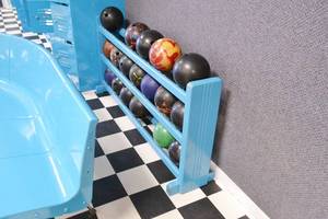 lot 34 image: Bowling Ball Rack