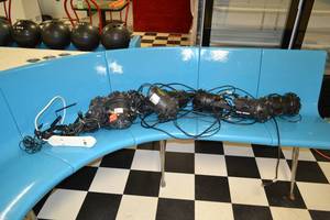 lot 91 image: Lot of (8) Eliminator  Chauvet Starburst Lighting Heads