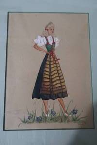 lot 31 image: Original Artwork of German Actress
