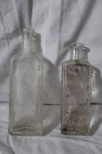 lot 54 image: 2 Antique Medicine Bottles