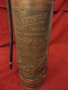 lot 48 image: Antique Pyrene Brass Fire Extinguisher