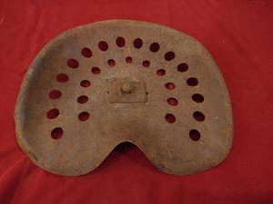 lot 64 image: Vintage Tractor Seat