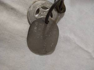 lot 83 image: WW2 Navy Keychain - Dog Tag Etc