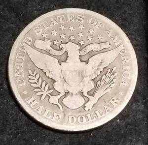 lot 33 image: 1899 BARBER HALF DOLLAR