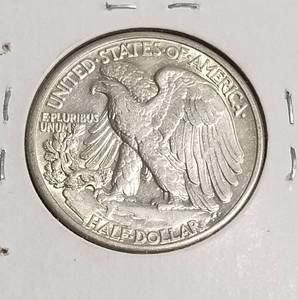 lot 38 image: 1941 WALKING LIBERTY HALF DOLLAR AU