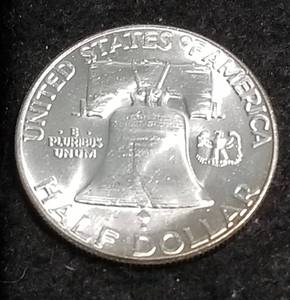 lot 42 image: 1953 FRANKLIN HALF DOLLAR GEM BU