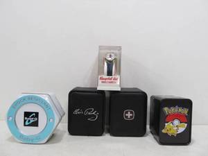 lot 13 image: Group of 5 Assorted Watches - Pokemon, Elvis, Swiss Army etc