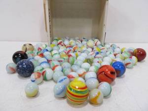lot 31 image: Group of Vintage Marbles & Shooters