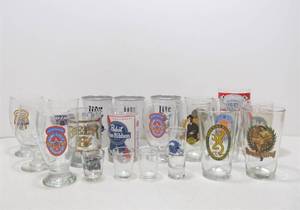 lot 41 image: Group of Assorted Beer Glasses