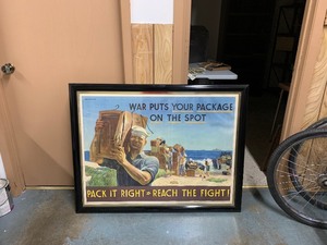 lot 7 image: Great Looking Original WW2 Official Navy Poster Pack It Right to Reach The Fight