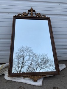 lot 204 image: Nice Ornate Antique Wall Mirror