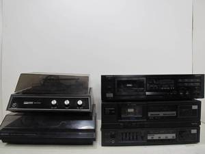 lot 163 image: 2 Vintage Tape Decks & 2 Turntables