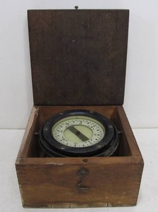 lot 222 image: Antique STAR PATHFINDER Nautical Maritime Compass Box