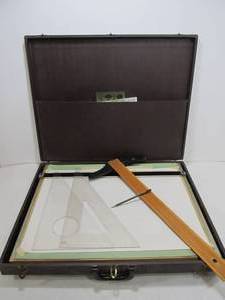 lot 184 image: Vintage Portable Drafting Table Architect Case