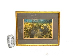 lot 218 image: Signed Vintage 1968 JACK BILANDER Artist Proof Artwork