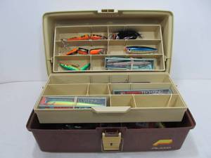 lot 228 image: PLANO Tackle Box Full of Fishing Tackle