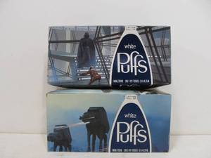 lot 234 image: 2 NOS Vintage STAR WARS Tissue Boxes - Unopened