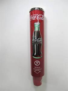 lot 242 image: Vintage Style COCA COLA Advertising Cup Dispenser wCups 