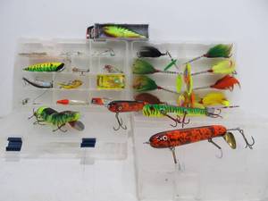 lot 281 image: Group of Large Fishing Lures Including Muskie Lures