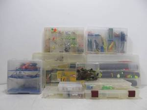 lot 283 image: LARGE Lot of Tackle Boxes FULL of Fishing Lures & Accessories