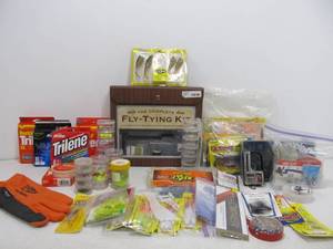 lot 284 image: Large Lot of Fishing Lures Tackle & Supplies