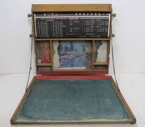 lot 290 image: Very Cool Antique Folding Art Desk