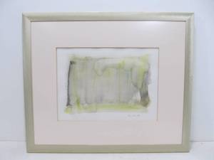lot 300 image: Original Abstract Contemporary Watercolor Art Signed