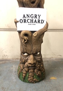 lot 323 image: Very Cool ANGRY ORCHARD Liquor Store Display Statue